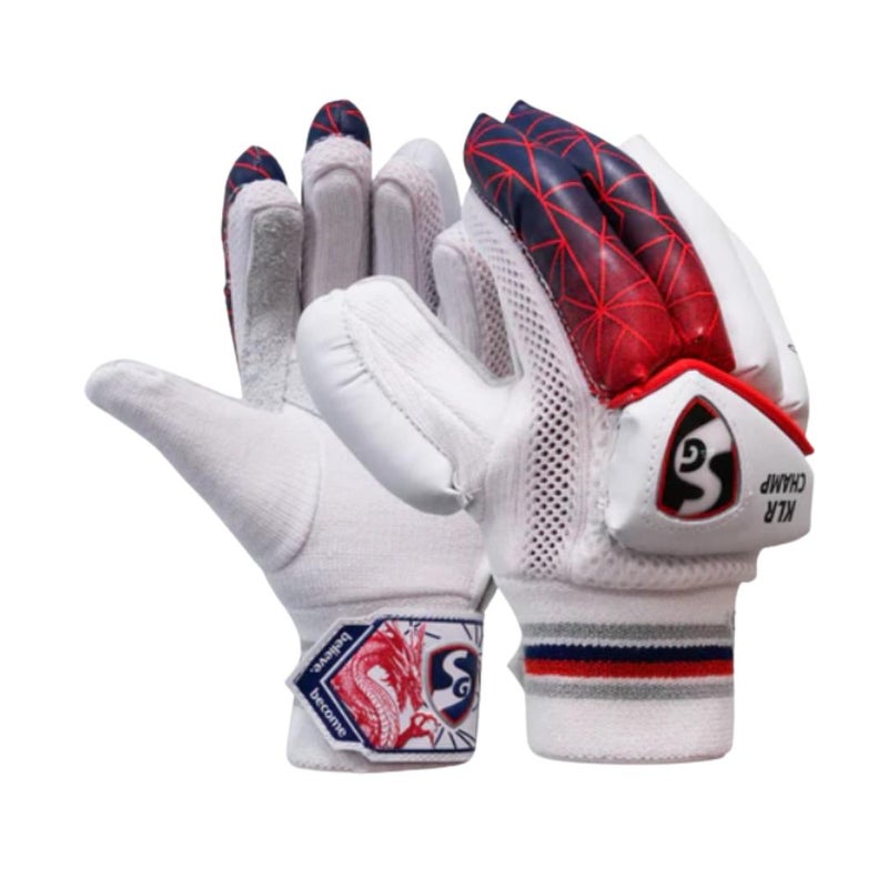 إس جي قفازات ضرب الكريكيت SG SG KLR Champ Cricket Batting Gloves - Small Boys, Right Hand - Image 1